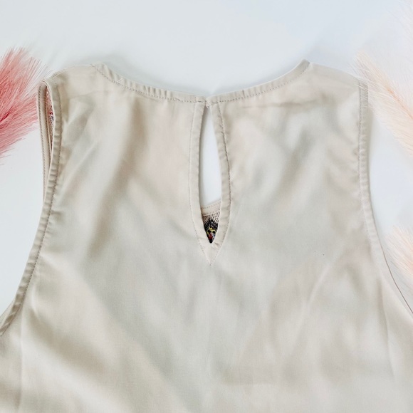 Sugarlips boho style fringe satin tank top medium - Picture 3 of 12